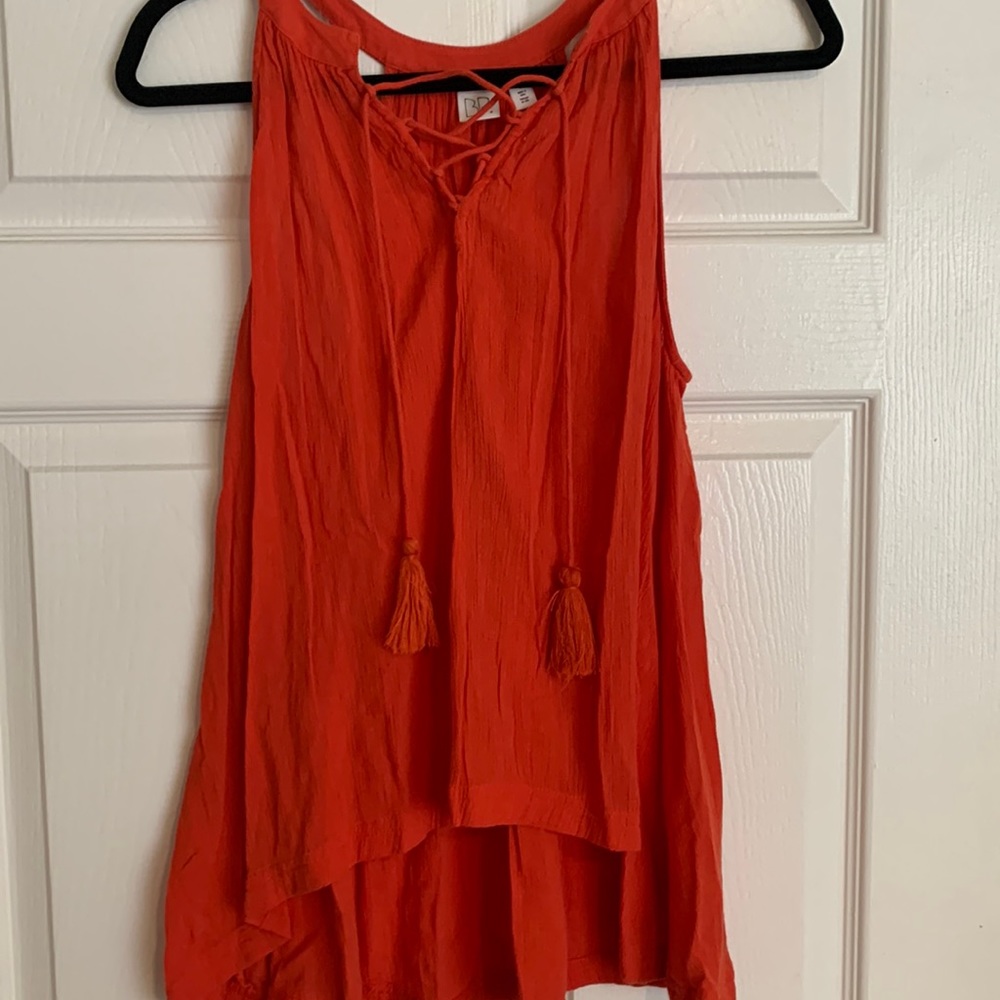 Flowy tank top-burnt orange